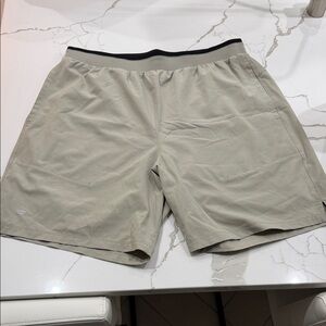 Fabletics Men's tan Athletic Shorts